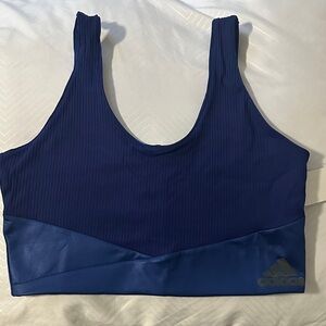 Adidas Women's Navy and Royal Blue Sports Bra